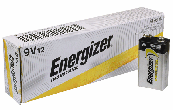 Picture of ENERGIZER  Alkaline Industrial Batteries, 9 V   CCT-XB876