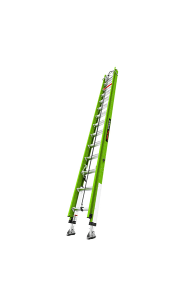 Picture of Hyperlite Fiberglass Extension Ladder with Rachet Levelers   CCT-17528-394V