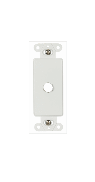 Picture of Decora Single F Connector Wall Jack    CCT-D1PK-WH
