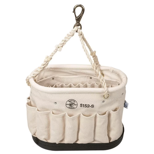 Picture of Klein Tools Canvas Bucket, 41-Pocket Oval Bucket with Swivel Snap   CCT-5152S