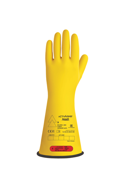 Picture of ACTIVARMR Natural Rubber Insulating Gloves, ASTM Class 0, Size 9  CCT-SAR271
