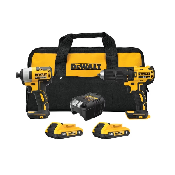 Picture of Dewalt 20V Max Brushless Cordless Hammer Drill/Impact 2-Tool Combo Kit CCT-DCK276D2
